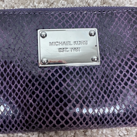 Michael Kors Purple Wristlet Wallet - Picture 6 of 7